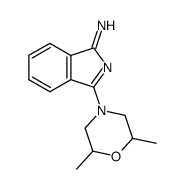 3-(2,6-dimethylmorpholino)-1H-isoindol-1-imine Structure