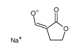 sodium salt of (Z)-3-(hydroxymethylene)dihydro-2(3H)-furanone Structure