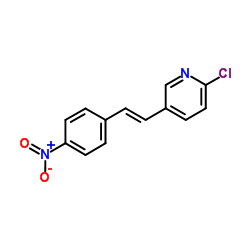 2-Chloro-5-[(E)-2-(4-nitrophenyl)vinyl]pyridine Structure