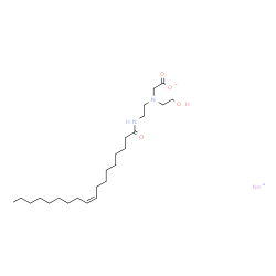 sodium (Z)-N-(2-hydroxyethyl)-N-[2-[(1-oxo-9-octadecenyl)amino]ethyl]glycinate picture