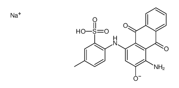 sodium 4-[(4-amino-9,10-dihydro-3-hydroxy-9,10-dioxo-1-anthryl)amino]toluene-3-sulphonate picture