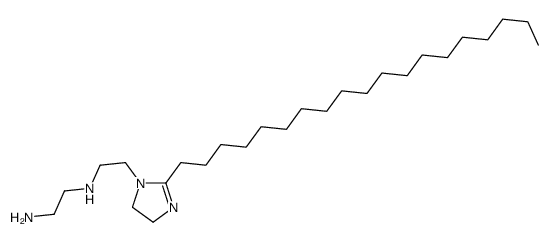 N-[2-(4,5-dihydro-2-nonadecyl-1H-imidazol-1-yl)ethyl]ethylenediamine structure