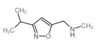 N-methyl-1-(3-propan-2-yl-1,2-oxazol-5-yl)methanamine Structure