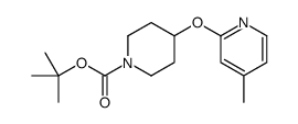 4-(4-Methyl-pyridin-2-yloxy)-piperidine-1-carboxylicacidtert-butylester Structure