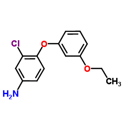 3-Chloro-4-(3-ethoxyphenoxy)aniline结构式