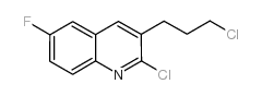 2-Chloro-3-(3-chloropropyl)-6-fluoroquinoline结构式