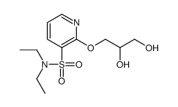 2-(2,3-dihydroxypropoxy)-N,N-diethylpyridine-3-sulfonamide结构式