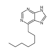 6-heptyl-7H-purine Structure