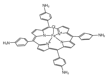 5,10,15,20-四(4-氨基苯基)卟啉-氯化铁结构式