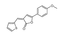 (Z)-5-(4-methoxyphenyl)-3-(2-thienylmethylene)-2(3H)-furanone结构式