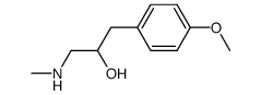 1-(4-methoxy-phenyl)-3-methylamino-propan-2-ol结构式