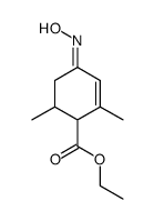 4-hydroxyimino-2,6-dimethyl-cyclohex-2-enecarboxylic acid ethyl ester结构式