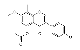 5-acetoxy-7-methoxy-3-(4-methoxy-phenyl)-8-methyl-chromen-4-one Structure