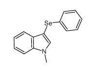 1-methyl-3-(phenylselanyl)-1H-indole结构式