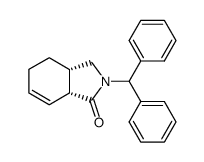 (3aS,7aR)-2-Benzhydryl-2,3,3a,4,5,7a-hexahydro-isoindol-1-one结构式