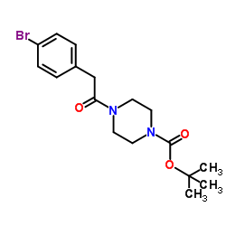 tert-butyl 4-(2-(4-bromophenyl)acetyl)piperazine-1-carboxylate picture