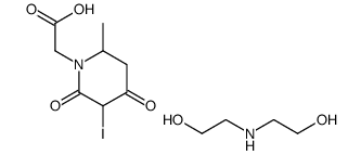 2-(2-hydroxyethylamino)ethanol,2-(3-iodo-6-methyl-2,4-dioxopiperidin-1-yl)acetic acid结构式