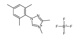 1-Mesityl-3,4-dimethyl-4H-1,2,4-triazol-1-ium tetrafluoroborate Structure