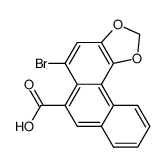 5-bromo-phenanthro[3,4-d][1,3]dioxole-6-carboxylic acid Structure