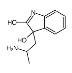 2-INDOLINONE, 3-HYDROXY-3-(2-AMINOPROPYL)-结构式