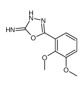 5-(2,3-dimethoxyphenyl)-1,3,4-oxadiazol-2-amine结构式