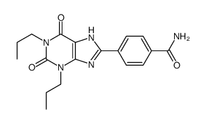 4-(2,6-dioxo-1,3-dipropyl-7H-purin-8-yl)benzamide Structure