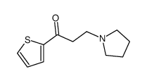 3-pyrrolidin-1-yl-1-thiophen-2-ylpropan-1-one Structure