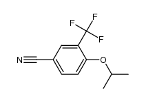 4-[(1-methylethyl)oxy]-3-(trifluoromethyl)benzonitrile结构式