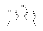 1-(2-hydroxy-5-methyl-phenyl)-butan-1-one oxime Structure