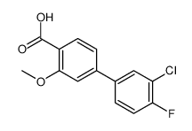 4-(3-chloro-4-fluorophenyl)-2-methoxybenzoic acid Structure