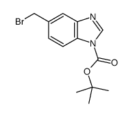 TERT-BUTYL 5-(BROMOMETHYL)-1H-BENZO[D]IMIDAZOLE-1-CARBOXYLATE structure