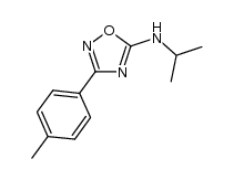 N-isopropyl-3-p-tolyl-1,2,4-oxadiazol-5-amine结构式