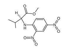 N-(2,4-Dinitrophenyl)-L-valine methyl ester Structure