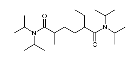 N,N-diisopropyl-5-(diisopropylcarbamoyl)-2-methyl-5-heptenamide Structure
