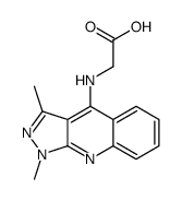 2-[(1,3-dimethylpyrazolo[3,4-b]quinolin-4-yl)amino]acetic acid Structure