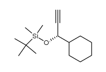(S)-3-[(tert-Butyldimethylsilyl)oxy]-3-cyclohexyl-1-propyne Structure
