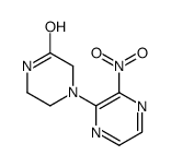 4-(3-nitropyrazin-2-yl)piperazin-2-one结构式