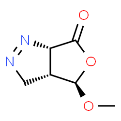 6H-Furo[3,4-c]pyrazol-6-one,3,3a,4,6a-tetrahydro-4-methoxy-,(3aR,4R,6aS)-rel-(9CI) Structure