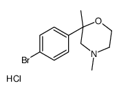 2-(4-bromophenyl)-2,4-dimethylmorpholine,hydrochloride结构式