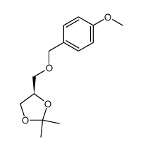 (R)-2,2-dimethyl-4-{[(4-methoxyphenyl)methoxy]methyl}-1,3-dioxolane Structure