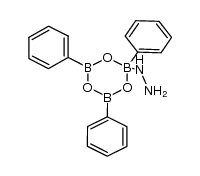 B-triphenylboroxine hydrazine complex Structure