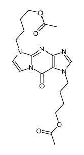 4-[1-(4-acetyloxybutyl)-9-oxoimidazo[1,2-a]purin-5-yl]butyl acetate结构式