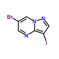 6-Bromo-3-iodopyrazolo[1,5-a]pyrimidine structure