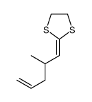 2-(2-methylpent-4-enylidene)-1,3-dithiolane结构式