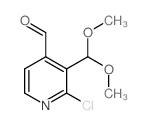 2-Chloro-3-(dimethoxymethyl)isonicotinaldehyde Structure