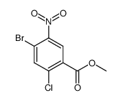 methyl 4-bromo-2-chloro-5-nitrobenzoate结构式