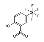 4-Hydroxy-3-nitrophenylsulphur pentafluoride结构式