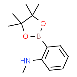 N-methyl-2-(4,4,5,5-tetramethyl-1,3,2-dioxaborolan-2-yl)benzenamine structure