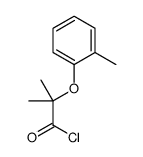 2-Methyl-2-(2-methylphenoxy)propanoyl chloride结构式