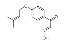 (2Z)-2-hydroxyimino-1-[4-(3-methylbut-2-enoxy)phenyl]ethanone结构式
